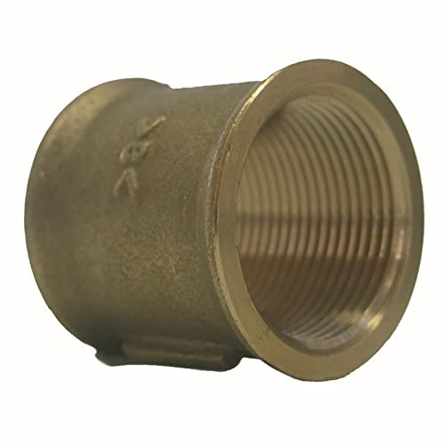 10PZ IDRAULICA MANICOTTO FEMMINA FEMMINA ART. 270 GR.3/4 IN OTTONE GIALLO