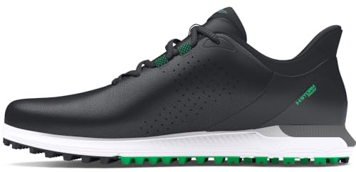 Under Armour Drive Fade Spikless golfsko för män, (001) Svart/Svart/Titan Grå, 42.5 EU