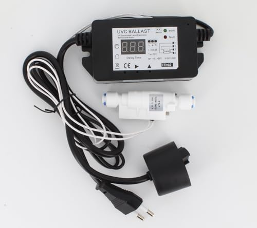 Swan Ersatz-Netzteil für Sterilisatoren – Vorschaltgerät für UV-Sterilisatoren mit 4-6 Watt mit eingebautem Durchflussmesser und Display