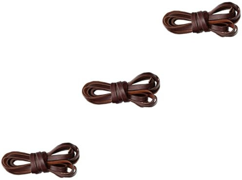 COHEALI 3 Piezas Kit De Joyería De Bricolaje Cordel De Cuero Correa De Reloj De Nailon Cordón De Cuero para La Fabricación De Joyas Pulseras De Cuero Collar De Cuerdas S10 Cuerda De Cuero