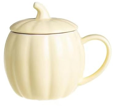 Vansza Tasse en forme de citrouille, tasse à café d'Halloween, tasse à café en céramique résistante et facile à nettoyer, tasse d'art latte pour bureau et maison (B)