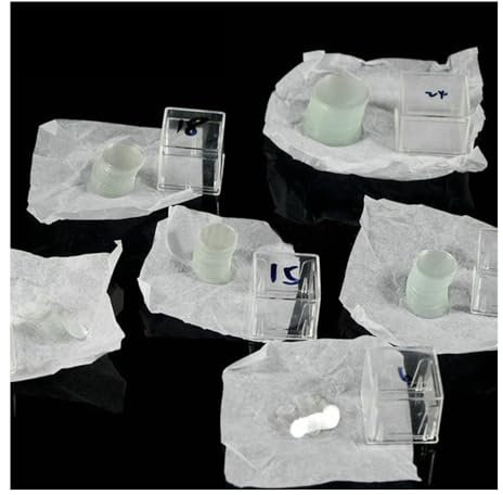 Mikroskop-Zubehör-Kit 3-50 mm Glas-Mikroskop-Deckglasfolien 100 Stück runde, leere Foliendeckgläser Mikroskopische Objektträger(18mm)