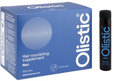 Olistic WOMEN NEXT – 28 ampuller för behandling av håravfall för kvinnor från 50 år, stärker hårfibrerna och hjälper till att förhindra håravfall, naturlig, vegansk och glutenfri