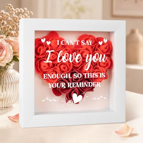 Gifts for Her Him, Couple Gifts, Anniversary Roses Gift for Couple | Anniversary Romantic Gifts for Her, I Love You Gifts for Girlfriend Wife, Birthday, Valentines Day, Forever Roses Flower Box