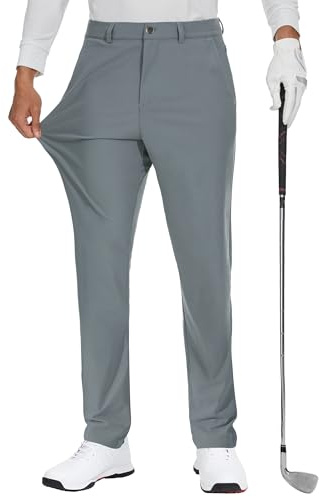 JWM Men's Golf Dress Pant Stretch - 34 Work Business Casual Comfy Trousers Slacks Quick Dry Lightweight with 5 Pockets