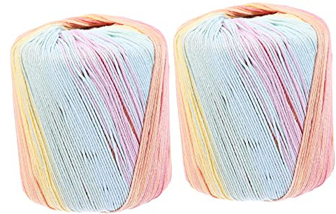 CIMAXIC 2rotoli Corda Di Cotone Intrecciata Cordino Per Artigianale Corda Per Tessitura Di Spago Di Cotone Morbido Per Fai Da Te e Macramè