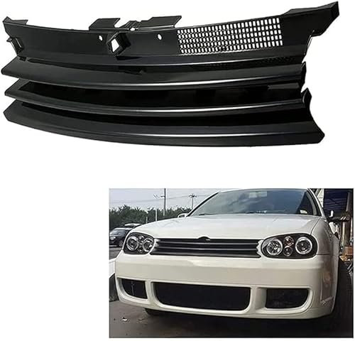 WANGJF Kühlergrill vordere Stoßstange, für VW Golf 4 MK4 GTI R32 1997-2004, Zubehör Stoßstangenkühler, Kühlergrills vorne, Lüftungsgitter vordere Konsole.