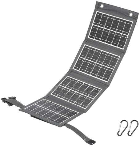 30W Faltbares Solarpanel Solar Ladegerät für Tragbares 5V USB Solar Panel Solarladegerät für Handy Solar Charger für Camping Outdoor-Aktivitäten Telefon Laptop