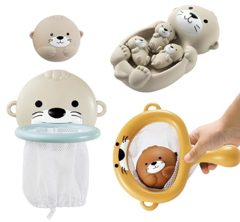 Jouet de Bain pour - Ensemble de Jouets d'animaux pour d'eau - Ensemble de Jeu Animal pour la - Jouet éducatif Flottant pour Les Anniversaires d' et Les cacahuètes
