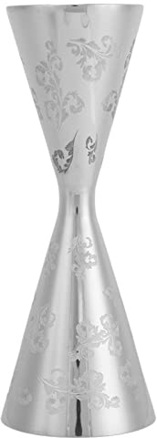Cocktail Jigger, en acier inoxydable robuste à double cocktail Jigger alcool Mesurer le bar outil avec des mesures à l'intérieur pour le barman (60 ml 90 ml)
