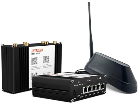 SELFSAT MWR 5540 5G Cat 12 WLAN Router bis 2,6 Gbps inkl. Shark 5G Antenne schwarz