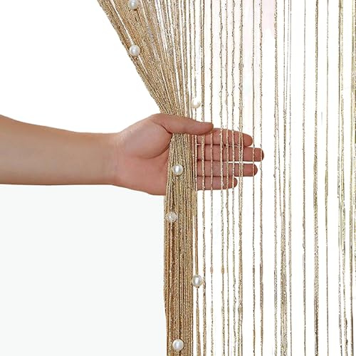 aotuo0608 Beaded Fly Curtains for Doors - Door Beads Curtain, Fly Screen Doorway Bead Curtain for Indoor Hanging Decoration and Room Divider