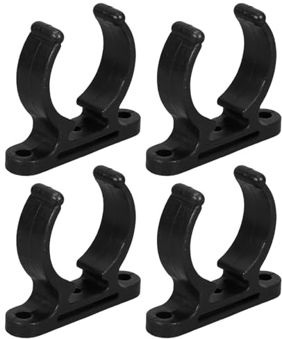 Veemoon 4 Stück Nylon Rohrschellen für 38–42mm Rohre Paddelhalter Kajak Bootsleiter UV Beständig Wetterfest Schnelle Montage Bootszubehör für Marine Yacht