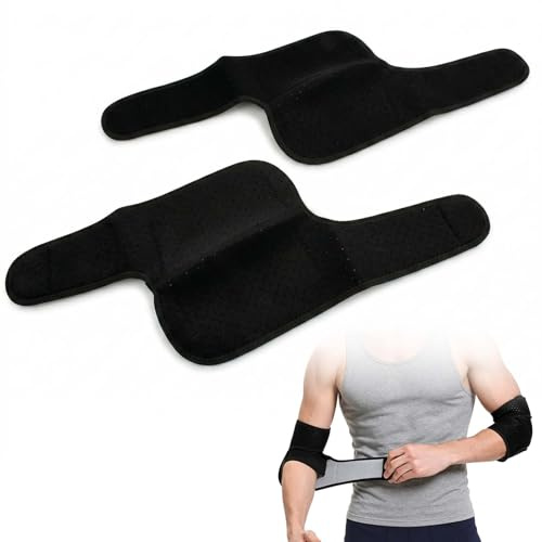 Duronge 2 Piezas Coderas, Coderas Epicondilitis Ajustable, Codera Epicondilitis Hombre y Mujer, Vendaje Transpirable para Tenis, Levantamiento de Pesas, Trabajo y Vida Cotidiana