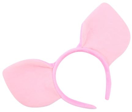 SWOOMEY Niedlicher Rosa Schweineohr Haarreif aus Stoff und Kunststoff für Dekorativer Party Kopfschmuck und Photo Props zum Cosplay