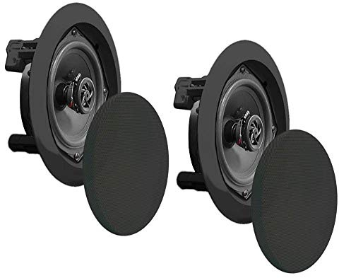 Pyle Tak & Vägghögtalare 8 – Par Woofer 2 Vägar Midbass med Polymer Tweeter 1/2, Område 50Hz - 20kHz, Max Effekt 250W, Enkel Installation