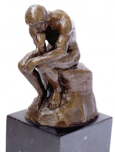 Konst & atmosfär – tänkaren – auguste rodin skulptur i brons – bronsfigur – staty – bronsplast – Paris – heminredning figur – gåva