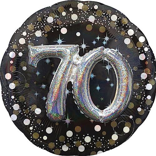 (PKT) Adult Gold Celebration 70th Multi Foil Balloon