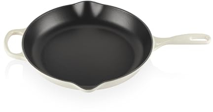 LE CREUSET LS2024-30716 Signature Sartén con mango de hierro, 11.75 pulgadas (2-3/8 cuartos de galón), Merengue