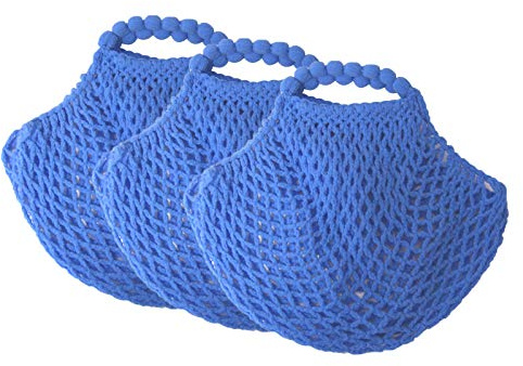 OLShop AG 3er Pack Mininetze Dederon blau
