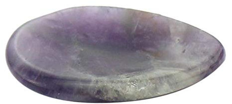 Inzopo Handgeschnitzter Handschmeichler aus natürlichem Handschmeichler – Amethyst, 1 Stück