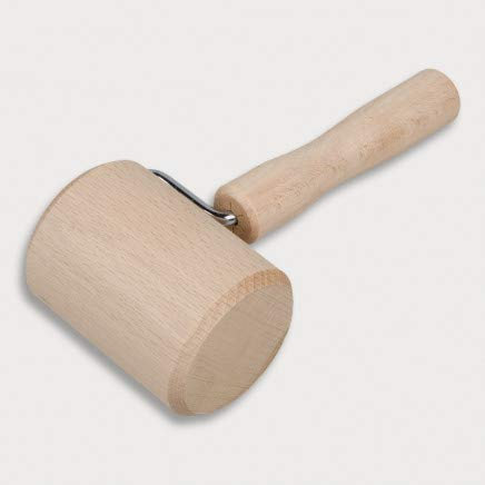 5x HOFMEISTER® Teigroller für Backblech Ecken, 17 cm, gleichmäßiges Teig Ausrollen an der Kante, Naturprodukt, heimisches Buchen-Holz, zylindrisch Eckenroller, Teigroller Backzubehör