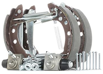 RIDEX 3859B0020 Bremsenset Trommelbremse Bremsbacken Satz mit Zubehör mit Radbremszylinder Hinten Kompatibel mit VW Golf 2 19E, 1G1 POLO 6N2 Polo Schrägheck 6N1 Golf 1 Cabriolet 155 Polo Coupe 86C, 80