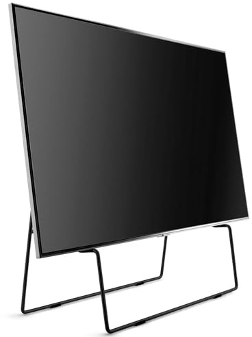 EVA SOLO | Carry TV-Ständer 93,2x84,7x11,5 cm | TV Standfuß für Flachbildfernseher 40–65 Zoll | Fernsehständer Staffelei-Stil | Flexibler Raumteiler | TV-Erhöhung mit Lederriemen | Schwarz