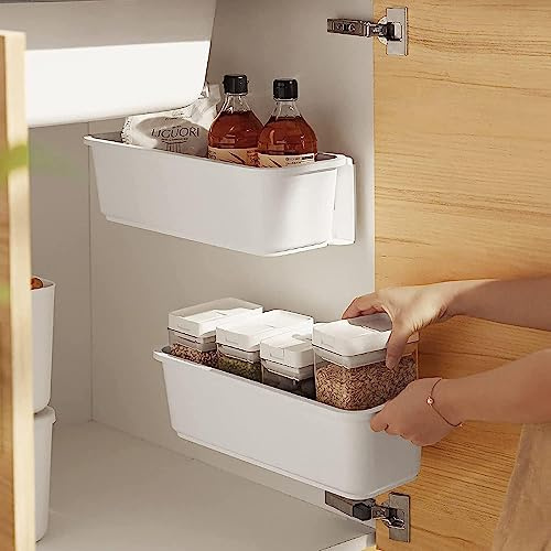 HOTOOLME Under Sink Storage kitchen Organiser, Pull Out Cabinet Basket