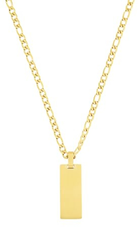 JOOP! Kette mit Anhänger Edelstahl Unisex Damen Herren Halsschmuck, 60 cm, Gold, Kommt in Schmuck Geschenk Box, 2035895