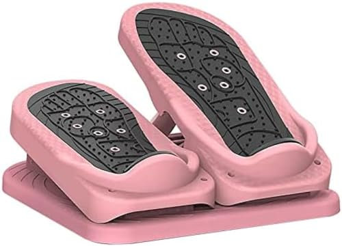 Stepper Für Übungen Für Frauen, Fitness-Stepper, Mini-Treppenstepper, Stumm Klappbarer Beinformungs-Workout-Trainer Unter Dem Schreibtisch Zur Dehnung Der Wadenmuskulatur Für Zuhause Und Büro,Rosa