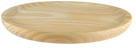 Naunna Platos de Madera para Pulpo [Diferentes Tamaños], Plato para Servir Aperitivos, Jamón, Queso, Embutidos o Pizza - Vajilla de Madera para Servir Alimentos (1, 22 cm)