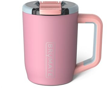BrüMate Müv - 15oz 100% Leak Proof Insulated Coffee Mug with Handle & Lid - Stainless Steel Coffee Travel Mug - Double Walled Coffee Cup (Eclipse)