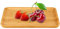 Tablett aus Bambus, Serviertablett, Dekotablett, Küchentablett, Kosmetik Tablett, Rechteckig Tablett, für Frühstück, Tee, Kaffee, Obst, Snacks, Kerzen und Kleine Gegenstände, 25 x 14 x 1.5cm