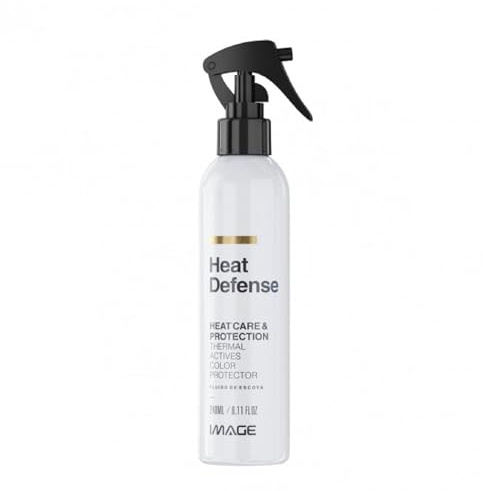 Image Heat Defense Spray – Thermal Protection for Hair – Shields Against Heat Damage from Styling Tools – Lightweight and Hydrating Formula – Frizz Control and Shine – 8.11 Fl Oz (240 ml)