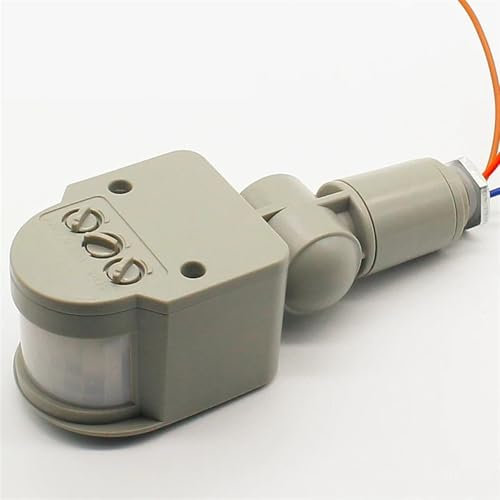 Interruptor de luz con Sensor de movimiento for exteriores, CA 220V, interruptor automático con Sensor de movimiento infrarrojo for luz, 1 Uds.