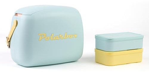 Nevera Lunchbox 6L Azul Pop detalles Amarillo POLARBOX
