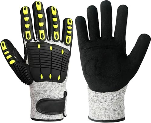 Wsobue Gants de homard pour la plongée, la pêche à la perforation et aux coupures, gants de plongée sous-marine, gants de sécurité entièrement revêtus pour homme et femme (taille XL-vert)