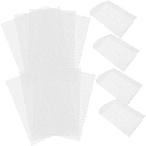 UKCOCO 25piezas Almohadilla De Malla para Macetas Transpirable De Drenaje para Jardín Blanco