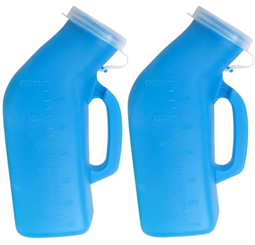 ‎‎34 uns urinalflaskor for män Bärbar urinal med lock Urinflaskor for män Non Spill Pee-flaska for män for sjukhus, inkontinens, utomhus, bil, resor, camping