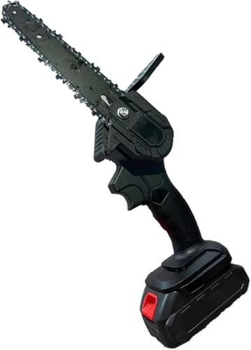 Mini Tronçonneuse sans Fil, Petite Scie à Chaîne électrique Portable De 6 Pouces D’Une Seule Main, Batterie Portable 21v Petite Tronçonneuse électrique pour Le Jardinage, La Coupe De Branch