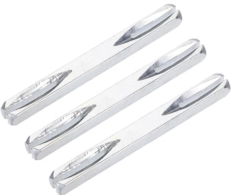 QUARKZMAN 3 Pezzi Perno Maniglia Porta 80mm Lungo Ricambio Barra Quadrata Perno Maniglia Componenti Serratura Pezzo Di Ricambio Per Montaggio Mobili Progetti Fai Da Te Tonalità Argento