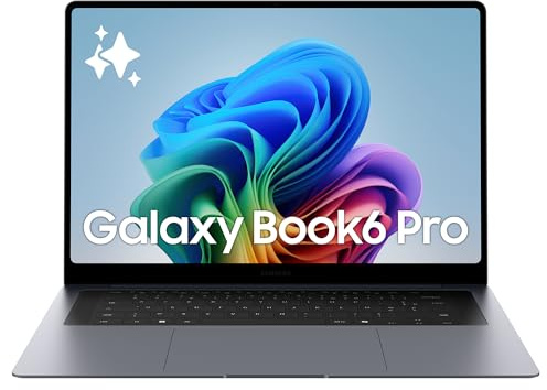 Samsung Galaxy Book6 Pro 16, Copilot+ PC, PC Portable avec IA, Processeur Intel Core Ultra 5, Mémoire 16 Go RAM, 512 Go SSD, Écran Tactile Dynamic AMOLED 2X, Batterie Haute Performance, Anthracite