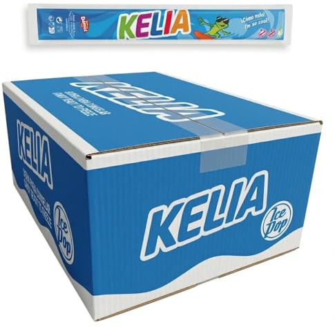 Polos Flash Kelia para Congelar Sabores Fruta – Caja 90x65ml o 60x105ml, Bebida Refrescante Infantil, Pack Ahorro Verano Sin Gluten y Sin Lactosa (Caja 90 polos 65ml)