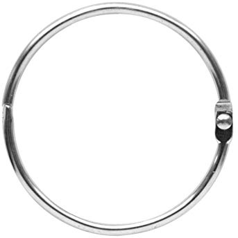 Zenna Home Stainless Steel Rust-Resistant Shower Curtain Rings, Set of 12 Round Metal Hooks with Secure Clasping Mechanism, 2-Inch Diameter, Chrome Finish