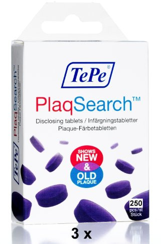 3 TePe PlaqSearch Tabletten je 250 Stück