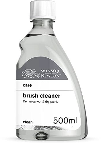 Winsor & Newton 3049740 Pinselreiniger für Acrylfarben & Ölfarben, eingetrocknete Farben werden sicher und schonend gelöst für Pinsel, Farbspachtel und anderen farbverschmutzte Oberflächen - 500ml