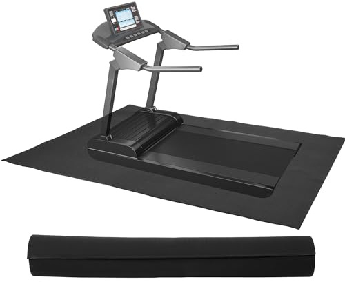 BalanceFrom High-Density Gym Equipment Floor Mat, 1/4-Inch Thick PVC – Non-Slip Flooring for Treadmill, Stationary Bike, Elliptical Trainer, Weight Bench, and Heavy Exercise Machines