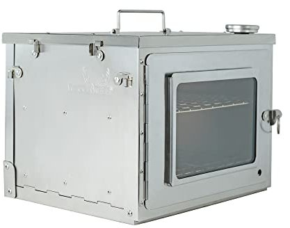 Winnerwell Fastfold Oven | Portable Camp Oven for Wood Burning Stoves and Camp Stoves | Food Grade Stainless Steel | Folds Flat for Compact Storage
