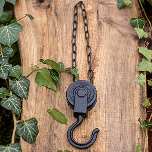 Antikas - Dekorative Seilwinde, Blumentopfhalter, Haken mit Stil, Aufhängung wie antik